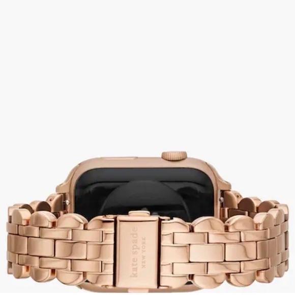 KATE SPADE Scallop Link Stainless Steel Bracelet Band For Apple Watch Rose/Gold - Picture 9 of 9